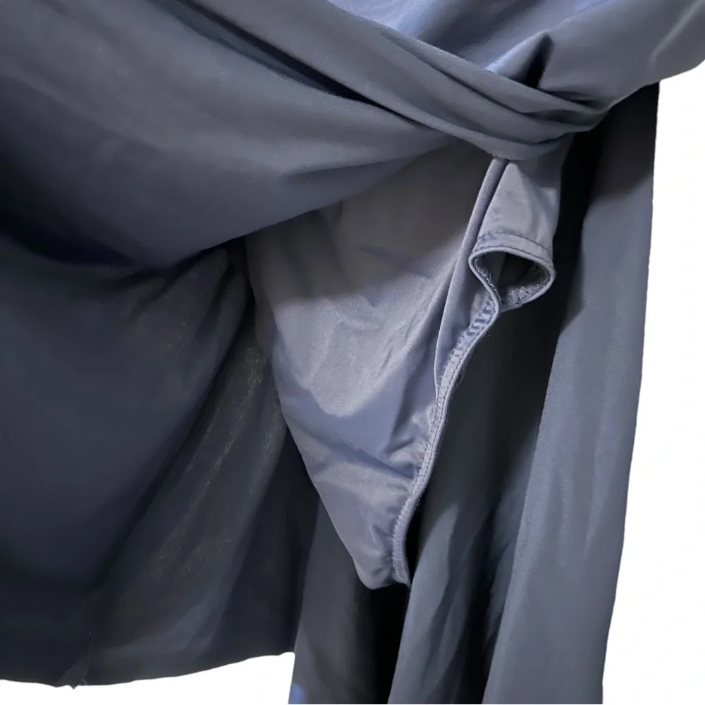 Balera draped Asymmetrical Dance Dress Blue Small Adult